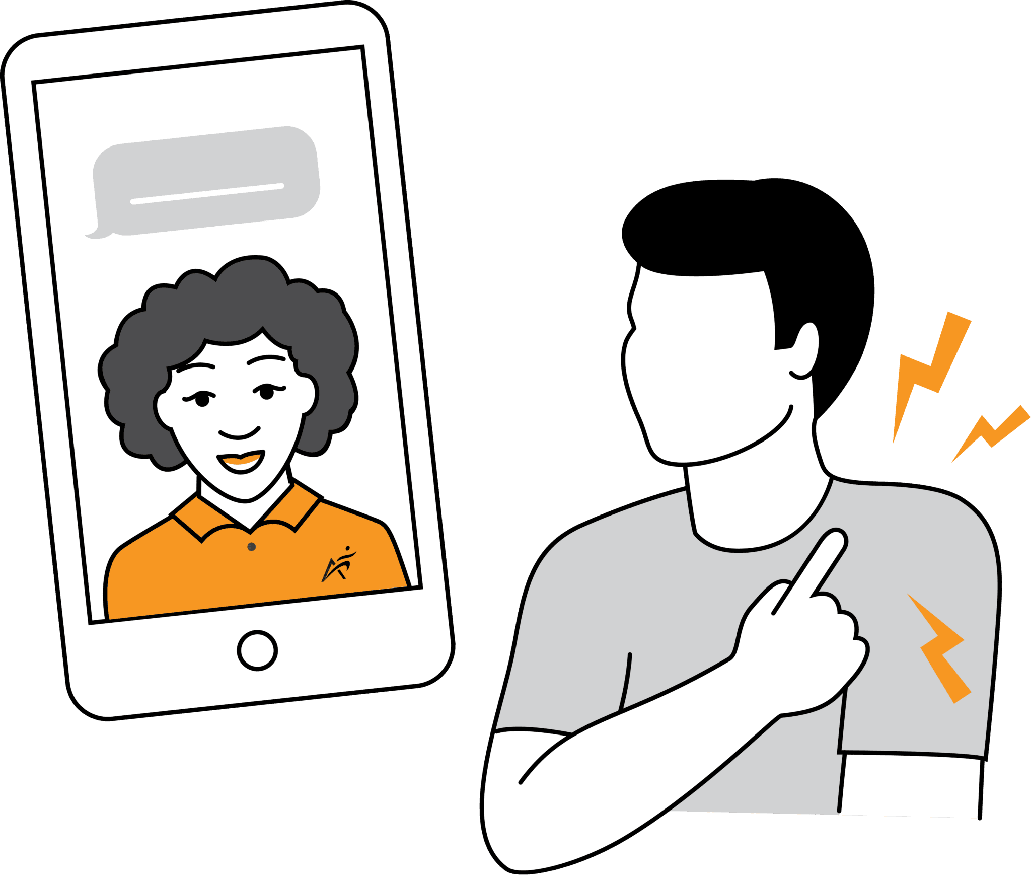 VIP CHAT with a provider icon Airrosti